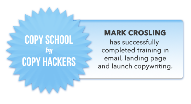 Mark Crosling Copy Hackers Copy School Certification